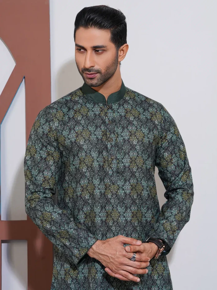 slub digital print 100% cotton [indian] classic punjabi