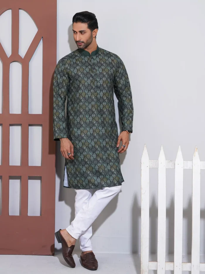 slub digital print 100% cotton [indian] classic punjabi