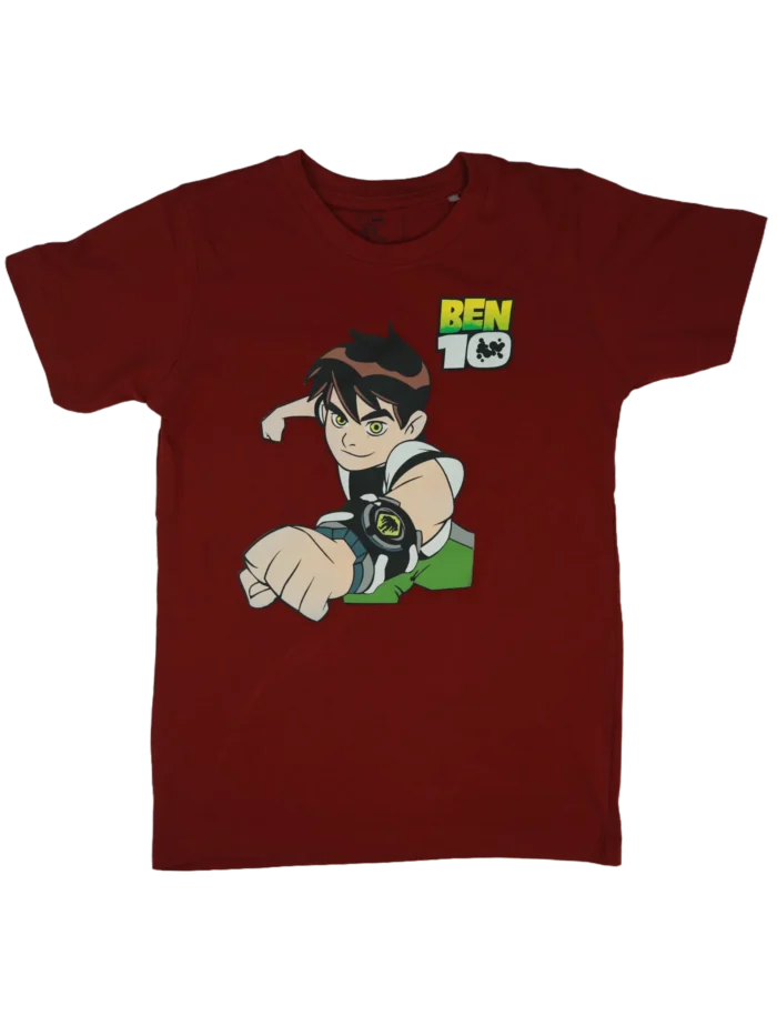 boys ben10 t-shirt red