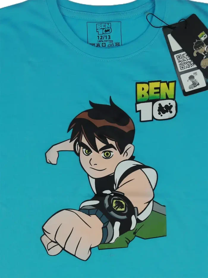 boys ben10 t-shirt sky