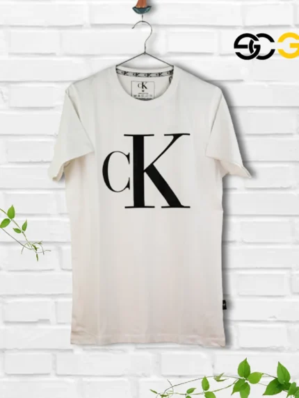 Mens T-shirt CK Brand White Color