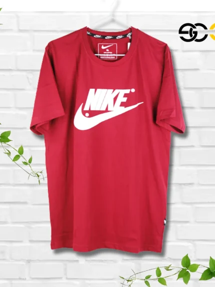 Mens T-shirt Nike Brand Light Maroon Color