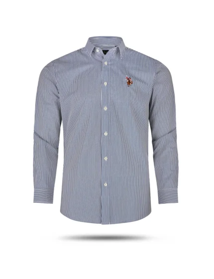 Premium Men's Formal Shirt from U.S. POLO ASSN  -(Navy)