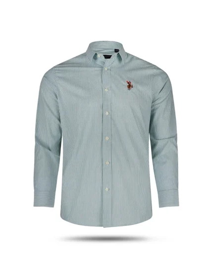 Premium Men's Formal Shirt from U.S. POLO ASSN -(olive)